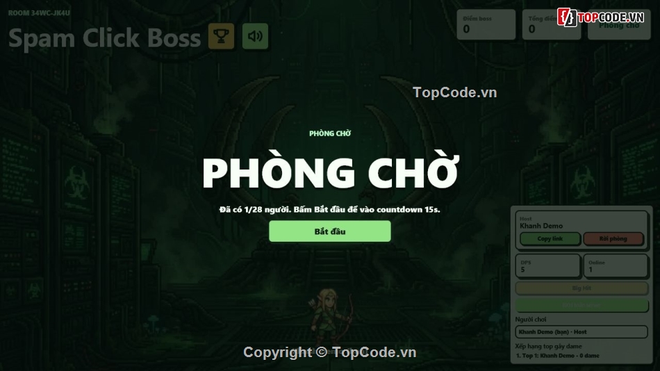 game click boss,source code game JavaScript,game Firebase realtime,game nhiều người chơi,Firebase Realtime Database,game raid boss