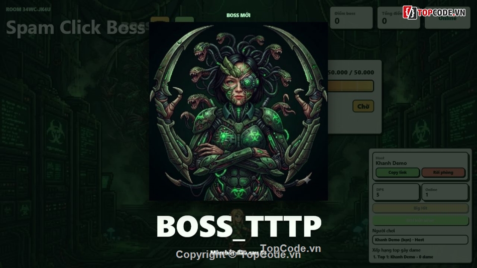 game click boss,source code game JavaScript,game Firebase realtime,game nhiều người chơi,Firebase Realtime Database,game raid boss