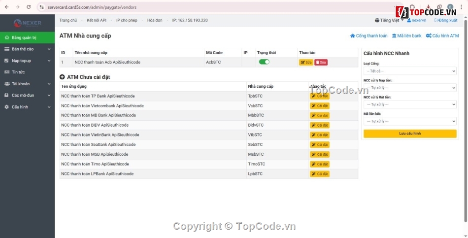 source code nạp thẻ,code gạch thẻ cào,script bán thẻ game,laravel nạp game,code đổi thẻ cào,web bán thẻ cào tự động