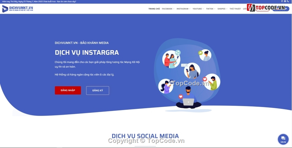 dichvumkt,source code mạng xã hội,code dịch vụ mạng xã hội