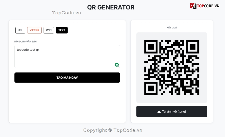 qr code generator,java spring boot,source code web,tạo mã qr,web app,spring boot 3
