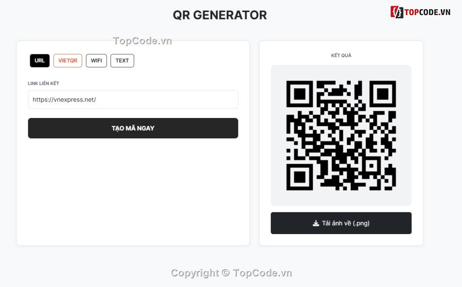 qr code generator,java spring boot,source code web,tạo mã qr,web app,spring boot 3