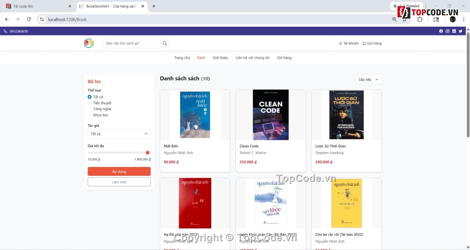 source code quản lý bán sách,asp.net,website bán sách,source code asp.net,lập trình api,api