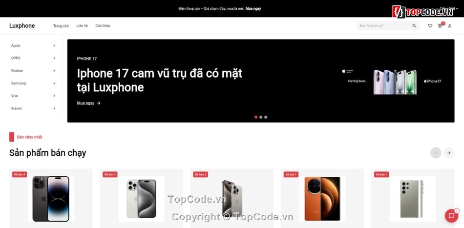 website bán điện thoại,Flutter Web Firebase,trang quản trị bán hàng,VNPay,quản lý kho IMEI,web bán điện thoại