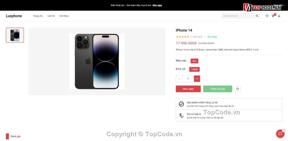 website bán điện thoại,Flutter Web Firebase,trang quản trị bán hàng,VNPay,quản lý kho IMEI,web bán điện thoại