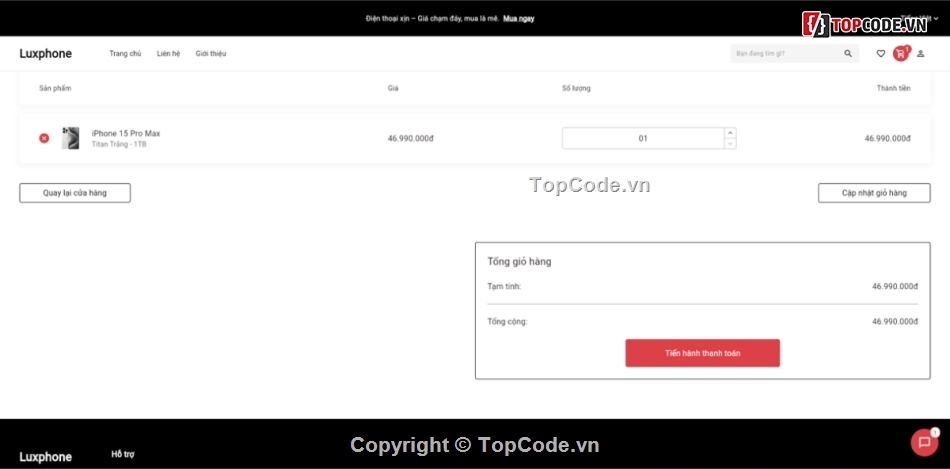 website bán điện thoại,Flutter Web Firebase,trang quản trị bán hàng,VNPay,quản lý kho IMEI,web bán điện thoại