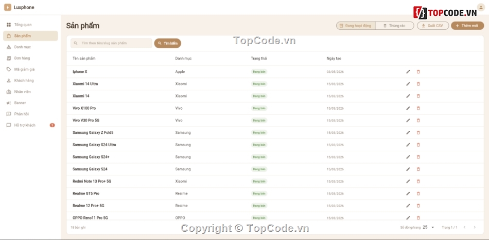 website bán điện thoại,Flutter Web Firebase,trang quản trị bán hàng,VNPay,quản lý kho IMEI,web bán điện thoại