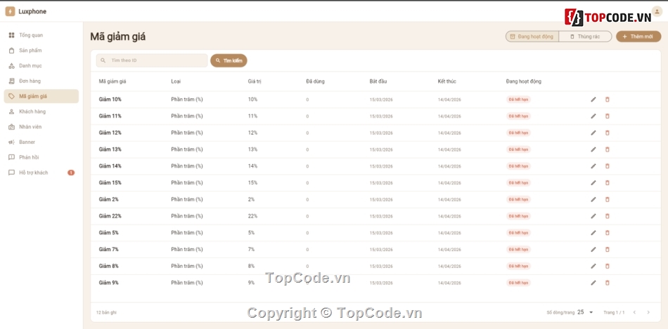 website bán điện thoại,Flutter Web Firebase,trang quản trị bán hàng,VNPay,quản lý kho IMEI,web bán điện thoại
