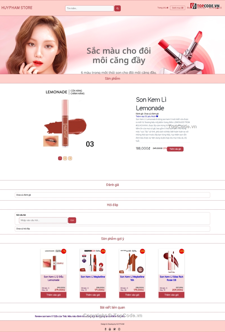 Code web bán mỹ phẩm,web bán mỹ phẩm php,đồ án web mỹ phẩm php