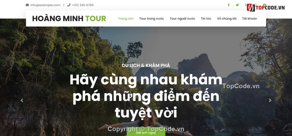 Website du lịch,Website giới thiệu,Code Website du lịch,Website đặt tour,code giới thiệu tour du lịch