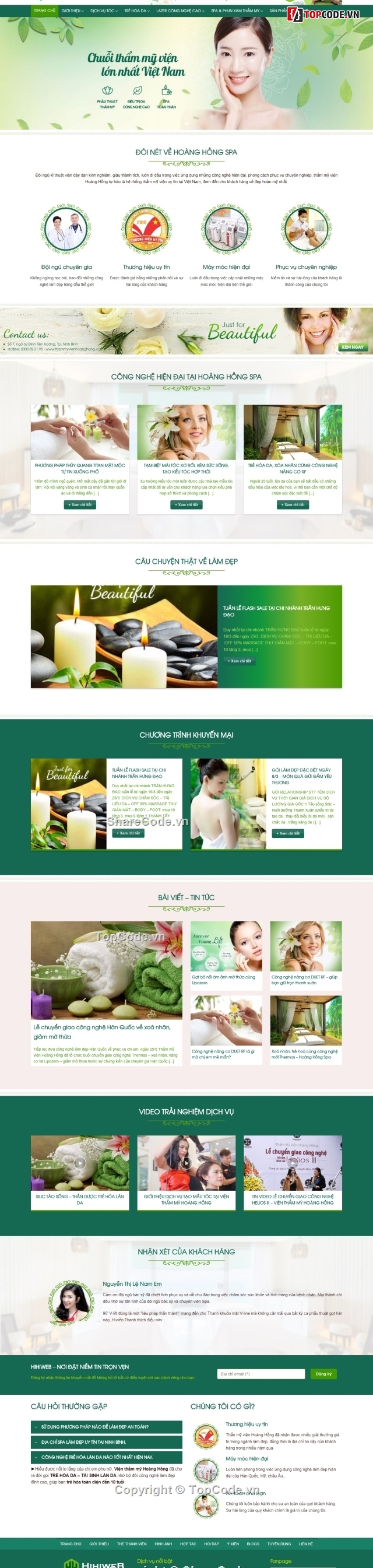 mẫu website thẩm mỹ viện,mẫu website spa,website spa,code website thẩm mỹ viện,web thẩm mỹ viện