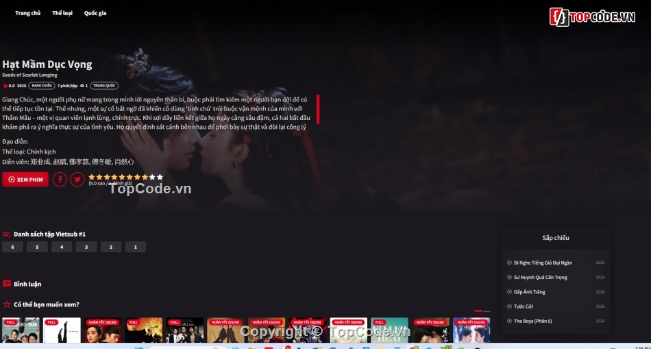 source code phim,full chức năng,source code Web