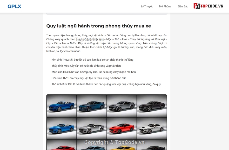 Mô phỏng 120 tình huống giao thông,luật giao thông,600 câu hỏi lý thuyết,source code      database