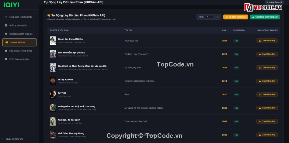 source code Web,webphim,rổ phim,Iqiyi,code de hieu           va de hiểu nhất,code Web Phim WP