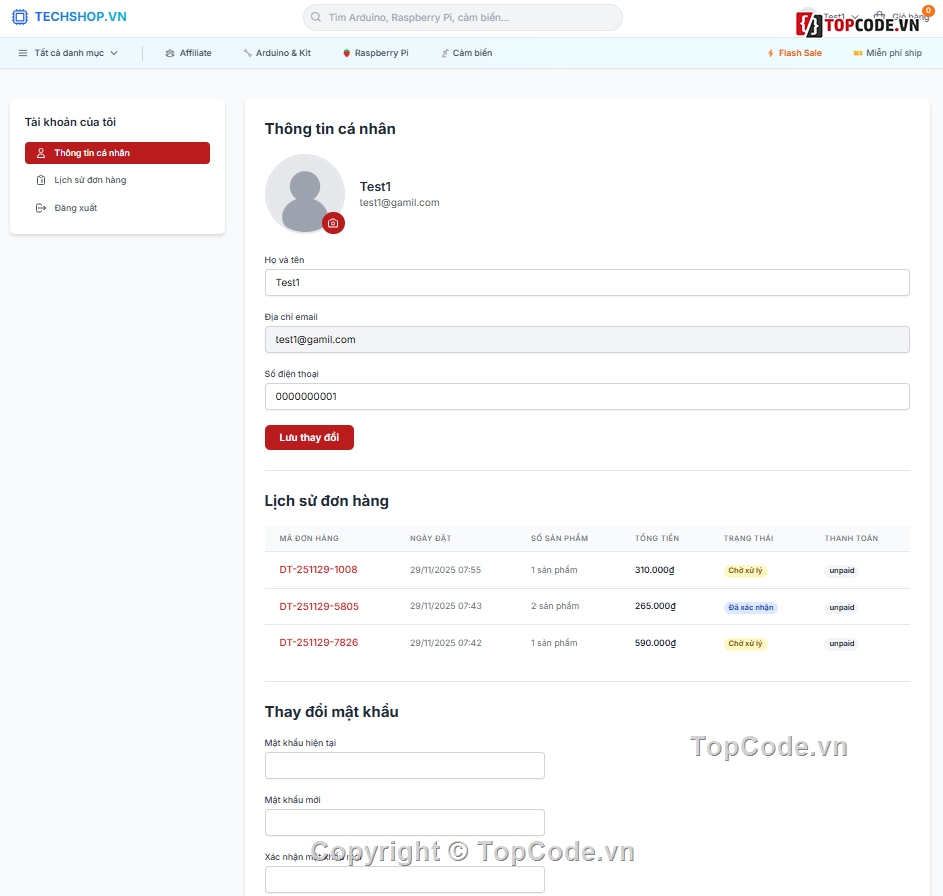 Affiliate,web TMĐT,website TMĐT