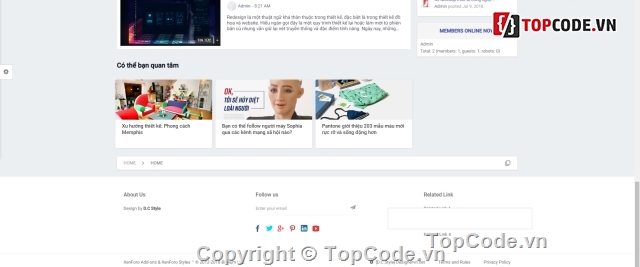 xenforo style,website tin tức,website blog,website Designervn,Designer,Photographer