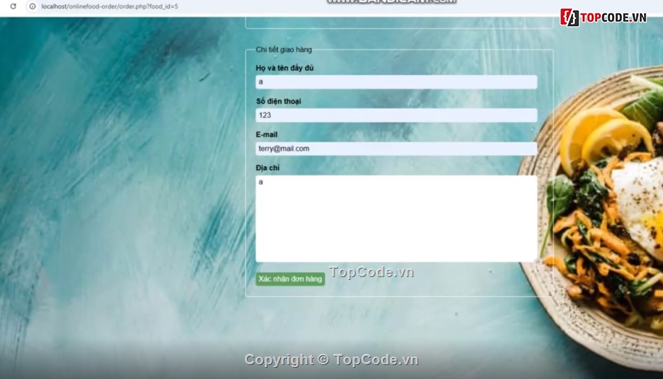 đẹp,giao diện,đặt đồ ăn