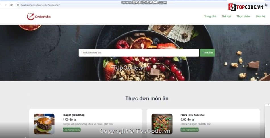 đẹp,giao diện,đặt đồ ăn