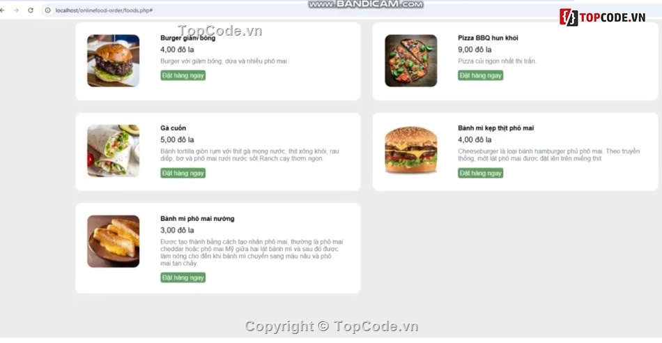 đẹp,giao diện,đặt đồ ăn