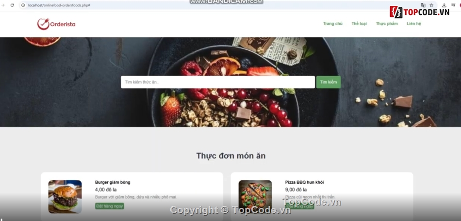 đẹp,giao diện,đặt đồ ăn