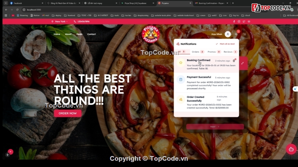 Spring Boot,NextJs,Typescript,hệ thống bán hàng,quản lý đặt bàn,quản lý đặt lịch