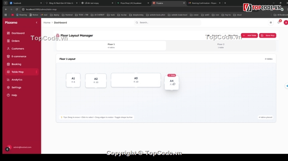 Spring Boot,NextJs,Typescript,hệ thống bán hàng,quản lý đặt bàn,quản lý đặt lịch
