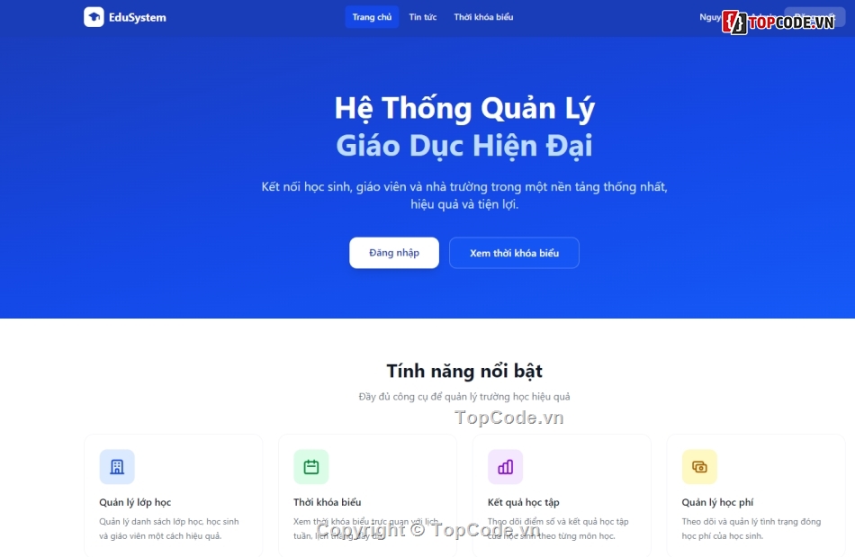 Hệ Thống Quản Lý Giáo Dục,React Vite,Node js Code,Express