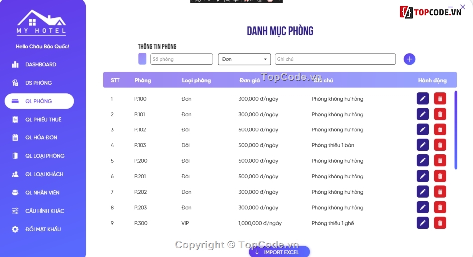 quản lý,Hệ thống quản lý,Hệ thống khách sạn