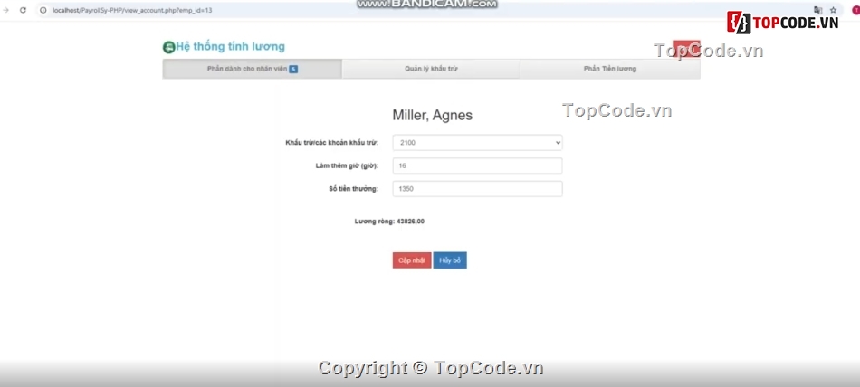 Hệ thống hố sơ,tính lương,tính,lương
