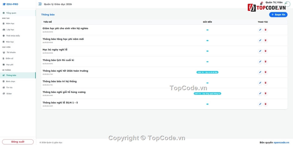 quản lý,Hệ thống quản lý,mới nhất