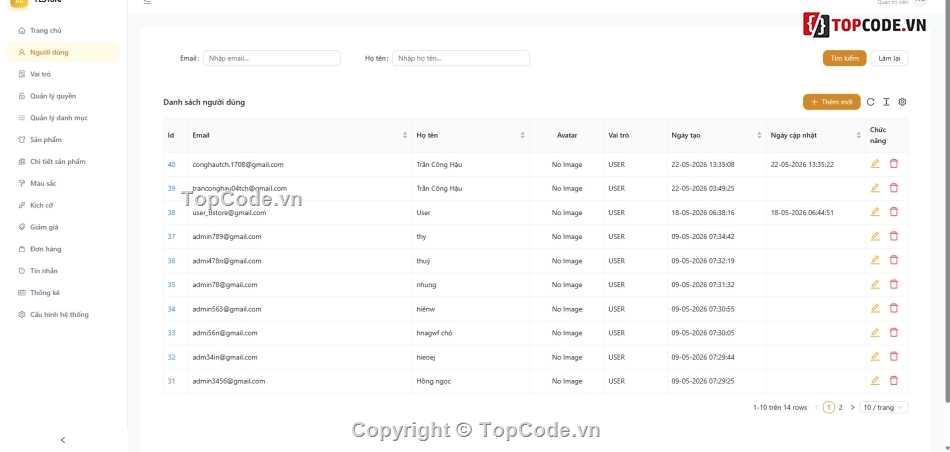 Website Hệ Thống Bán Hàng,web bán đồ thời trang full báo cáo,đồ án web bán đồ thời trang java spring,Đồ án tốt nghiệp thương mại điện tử java