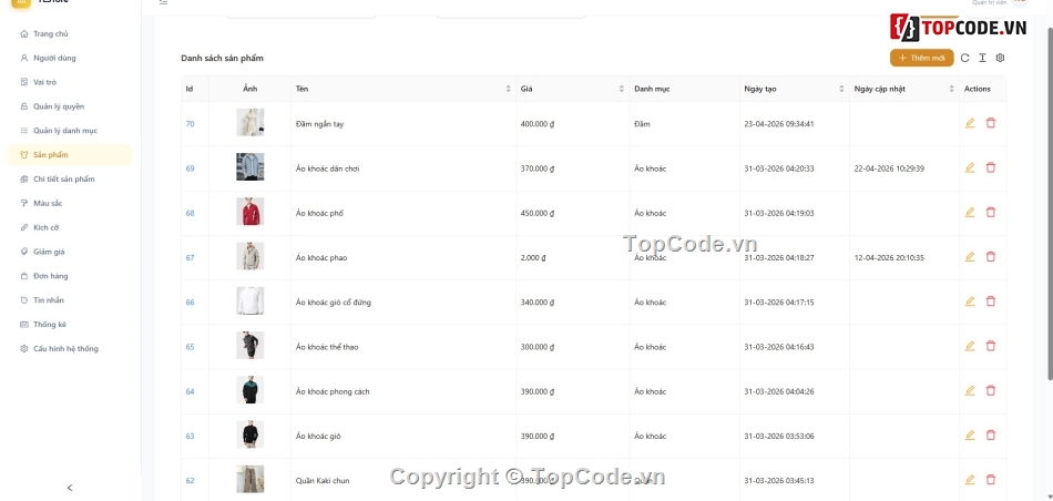 Website Hệ Thống Bán Hàng,web bán đồ thời trang full báo cáo,đồ án web bán đồ thời trang java spring,Đồ án tốt nghiệp thương mại điện tử java