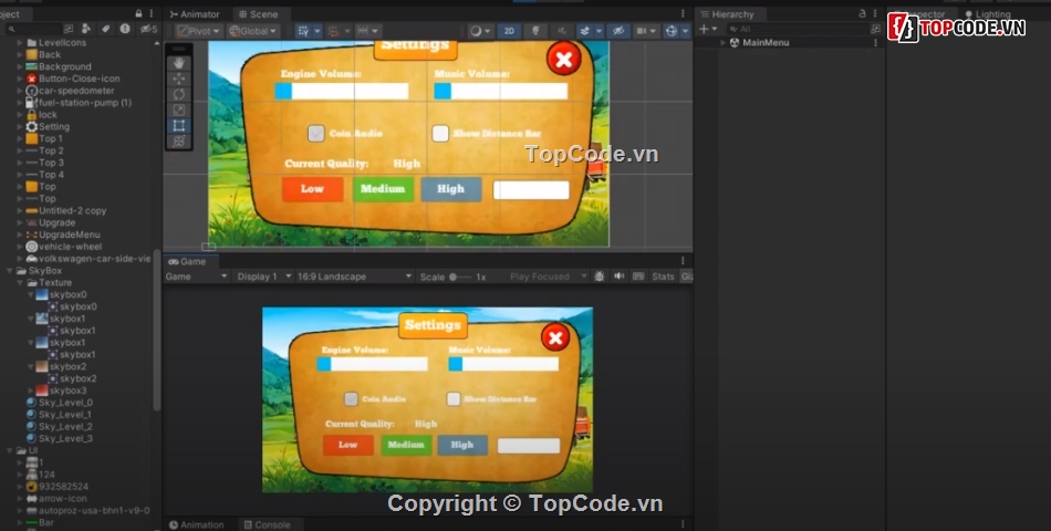 2D,code Game 2D,game unity2d,racing game 2d,scoure code,full scoure code