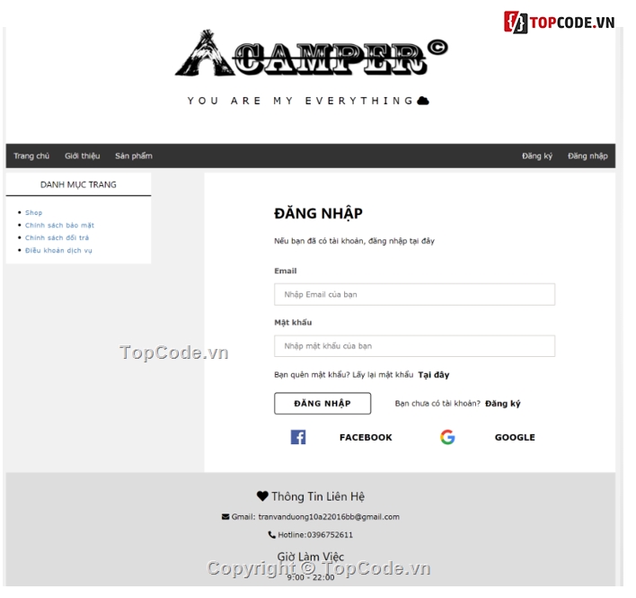 website shop quần áo,giao diện website quần áo,web shop quần áo,giao diện website thời trang