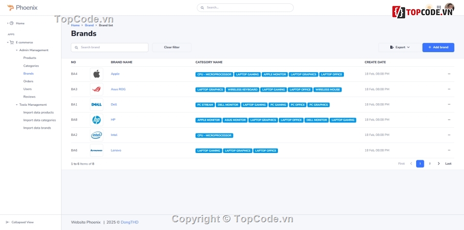 Thương mại điện tử,Java Spring Boot,e commerce,code web,Java,Spring Boot