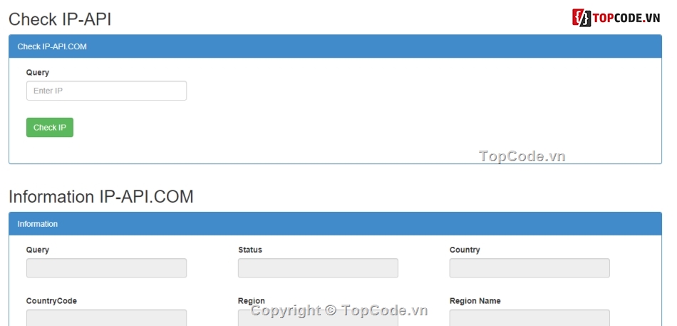 Code tra cứu,Check IP,Kiểm tra địa chỉ IP,lưu xuống database