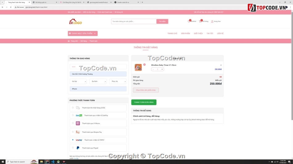 sharecode bán gấu bông,website php mysql bán gấu babythree,php laravel source code gấu bông siêu cute