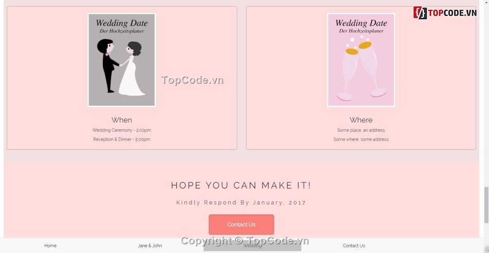 Landing page website Wedding,Code website Thiệp cưới online,Code web Wedding,Code website Thiệp cưới