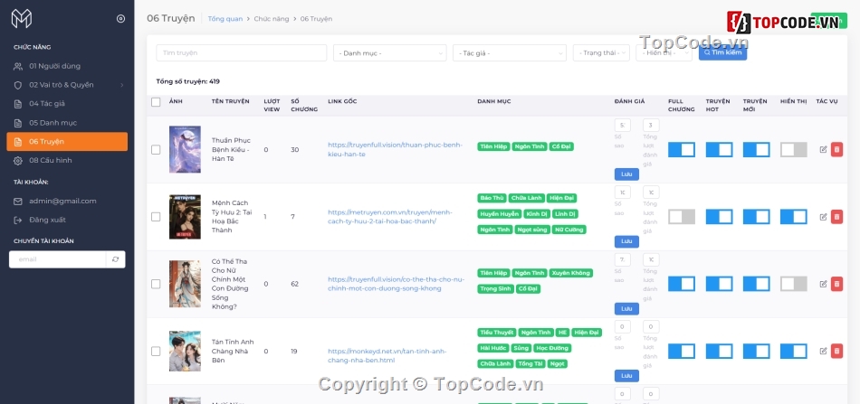 Laravel,source code,source code chất lượng,Truyện chữ,đọc truyện,source code truyện