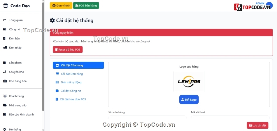 phần mềm bán hàng,pos php mysql,quản lý kho,quản lý cửa hàng,source code pos,phần mềm quản lý bán hàng