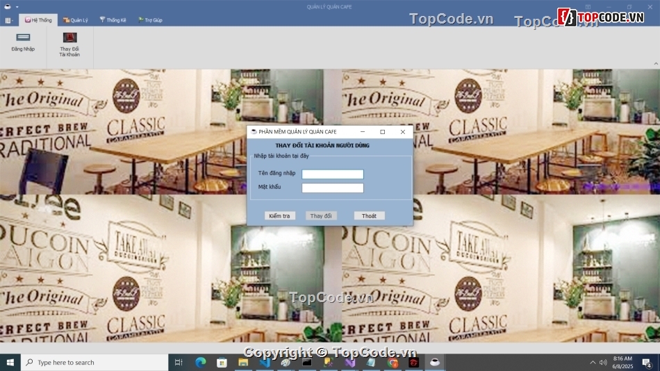 Cafe,C# quản lý cafe,Cafe winform,Quản lý quán Cafe