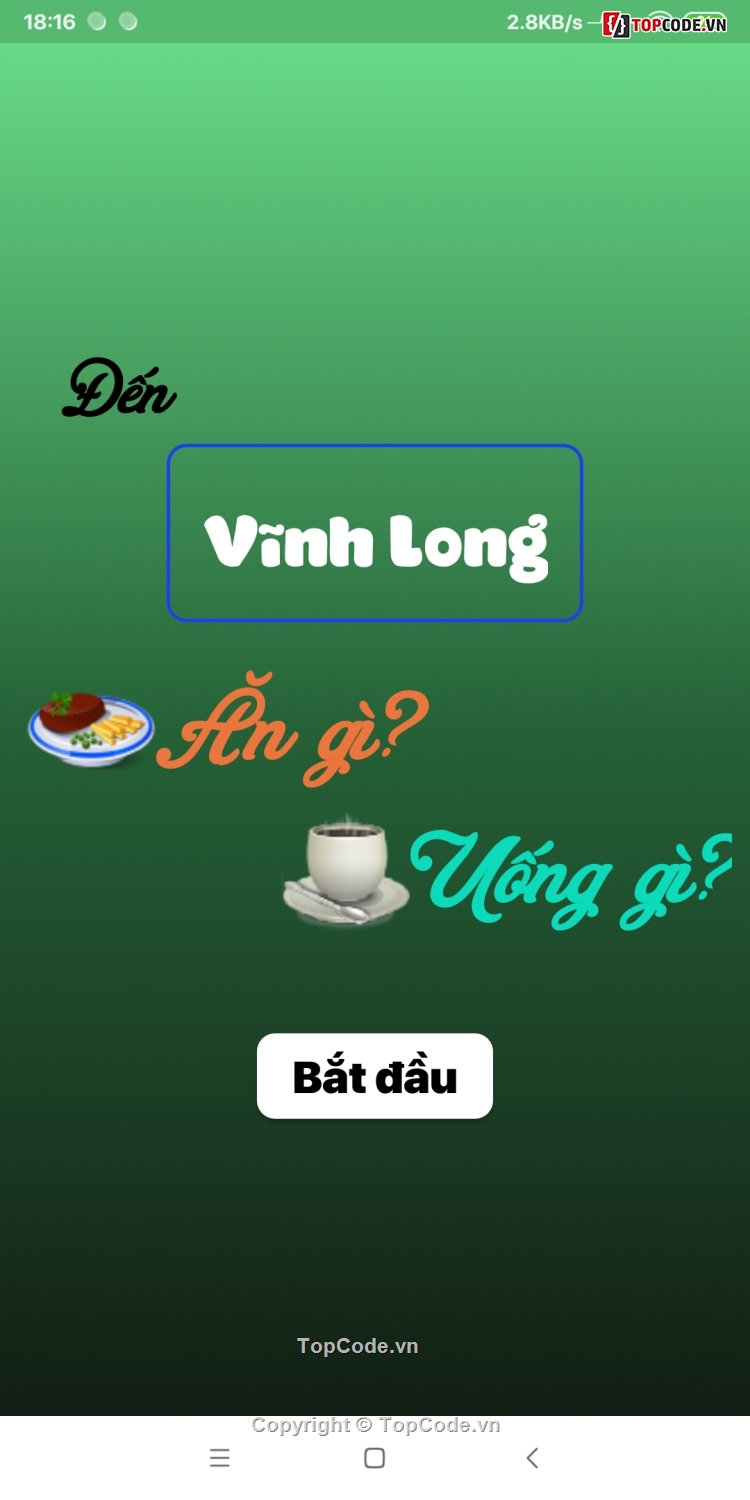 ứng dụng firebase,Code ứng dụng ẩm thực,Ứng dụng địa điểm ăn,Ứng dụng giới thiệu món ăn,code giới thiệu ẩm thực vùng miền