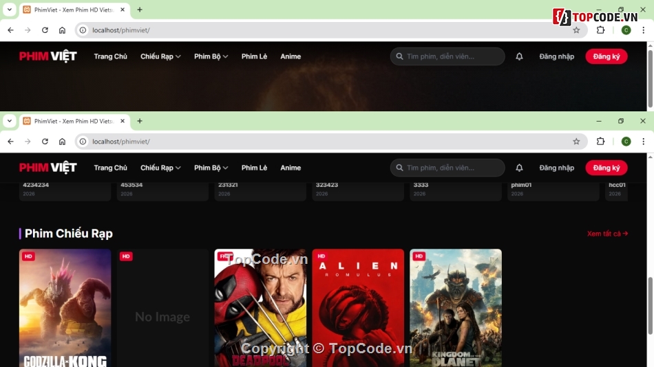 code web phim,web phim,web phim php
