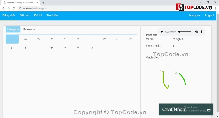 web học tiếng nhật trực tuyến,Web học tiếng nhật,code web học tiếng nhật,code web học tiếng nhật MVC