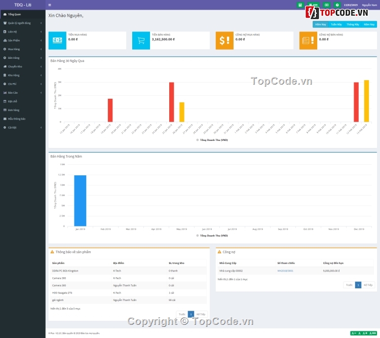 website quản lý bán hàng,phần mềm quản lý bán hàng,ứng dụng quản lý bán hàng,quản lý bán hàng PHP