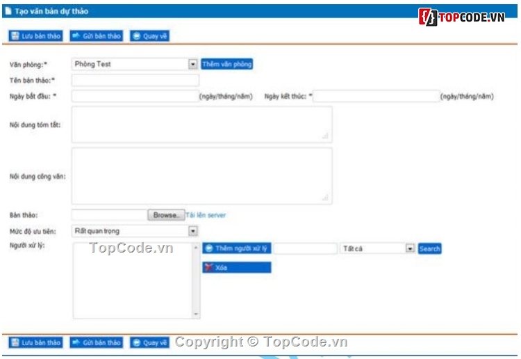 Phần mềm quản lý Văn bản,quản lý công văn,Phần mềm Quản Lý Công Văn,Code quản lý Văn bản