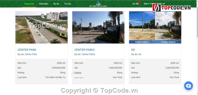 Bất động sản php,Web php bất động sản,source quản lý bất động sản,Bất động sản đà nẵng,Web nhà đất