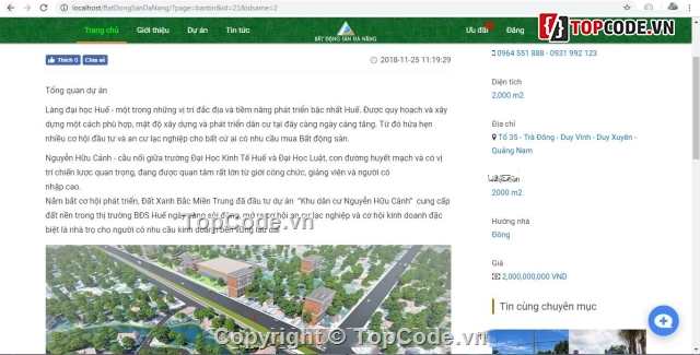 Bất động sản php,Web php bất động sản,source quản lý bất động sản,Bất động sản đà nẵng,Web nhà đất