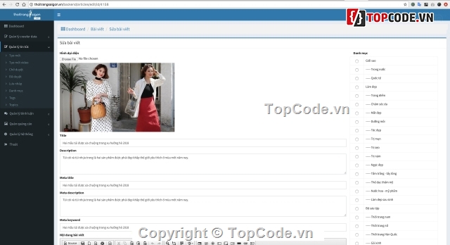 web tin tức php,Web tin tức chuyên nghiệp,web tin tức,website tin tức,source code web tin tức,website thời trang