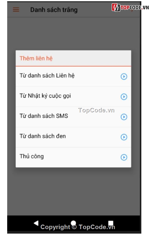 ứng dụng chặn tin nhắn,Ứng dụng android,full báo cáo,chặn tin nhắn,cuộc gọi rác